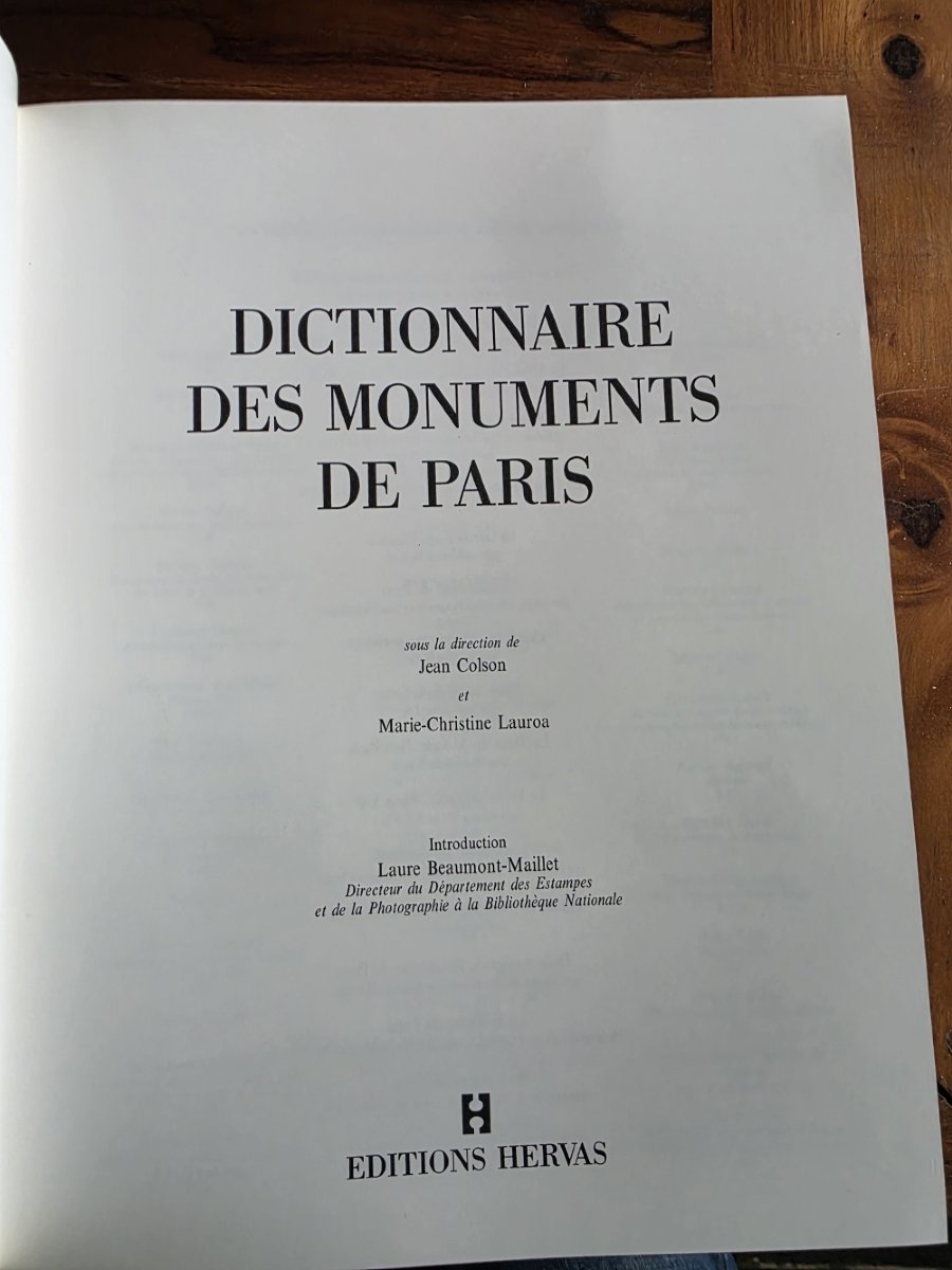 Dictionnaire des monuments de Paris.-photo-2