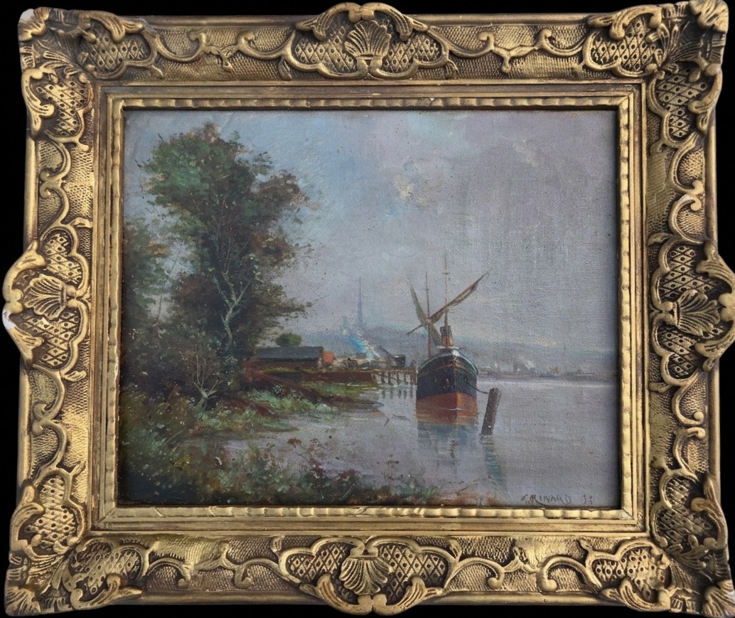 L. Minard. Le port de Rouen. 1891. Ecole de Rouen.