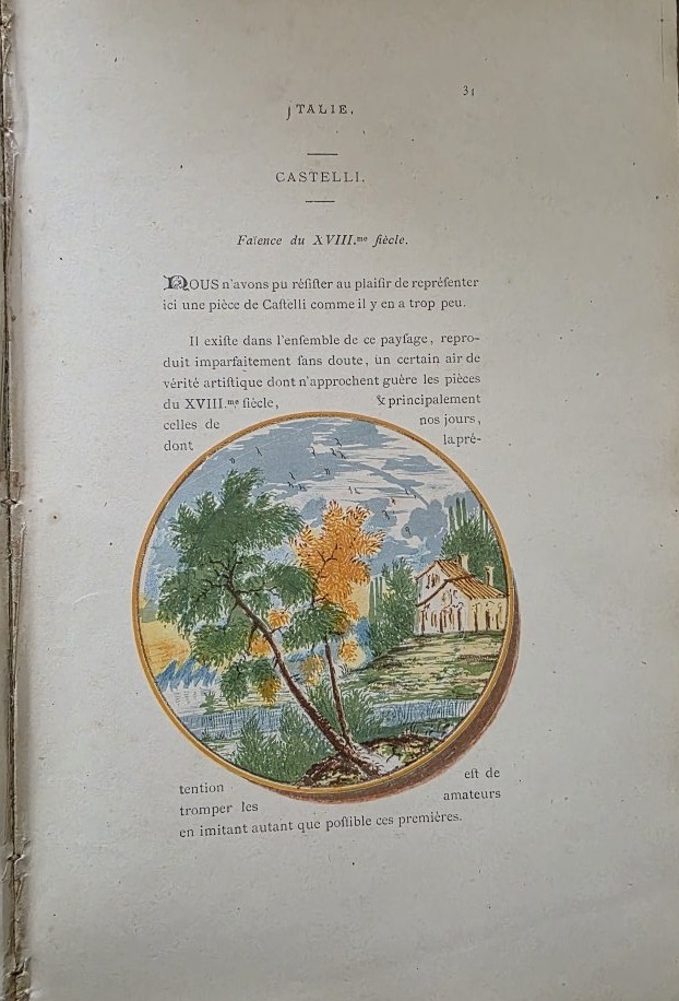 Marked And Decorated Earthenware. By Mareschal. 1853.-photo-3