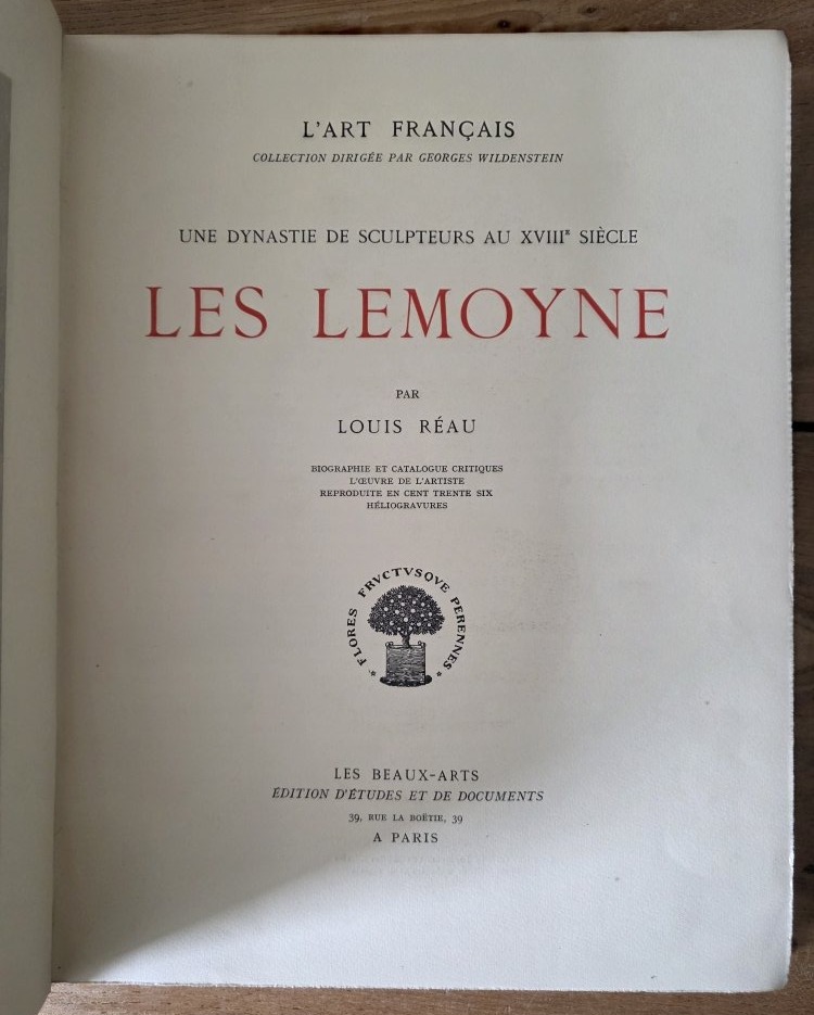 Les Lemoyne. Louis Réau. Wildenstein. 1927.-photo-3