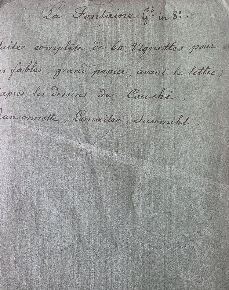 Suite complète des 60 vignettes pour les fables de La Fontaine.-photo-2