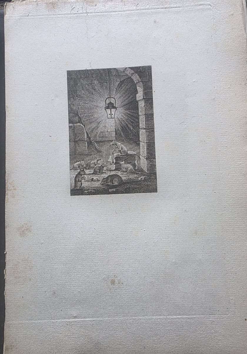 Suite complète des 60 vignettes pour les fables de La Fontaine.-photo-3