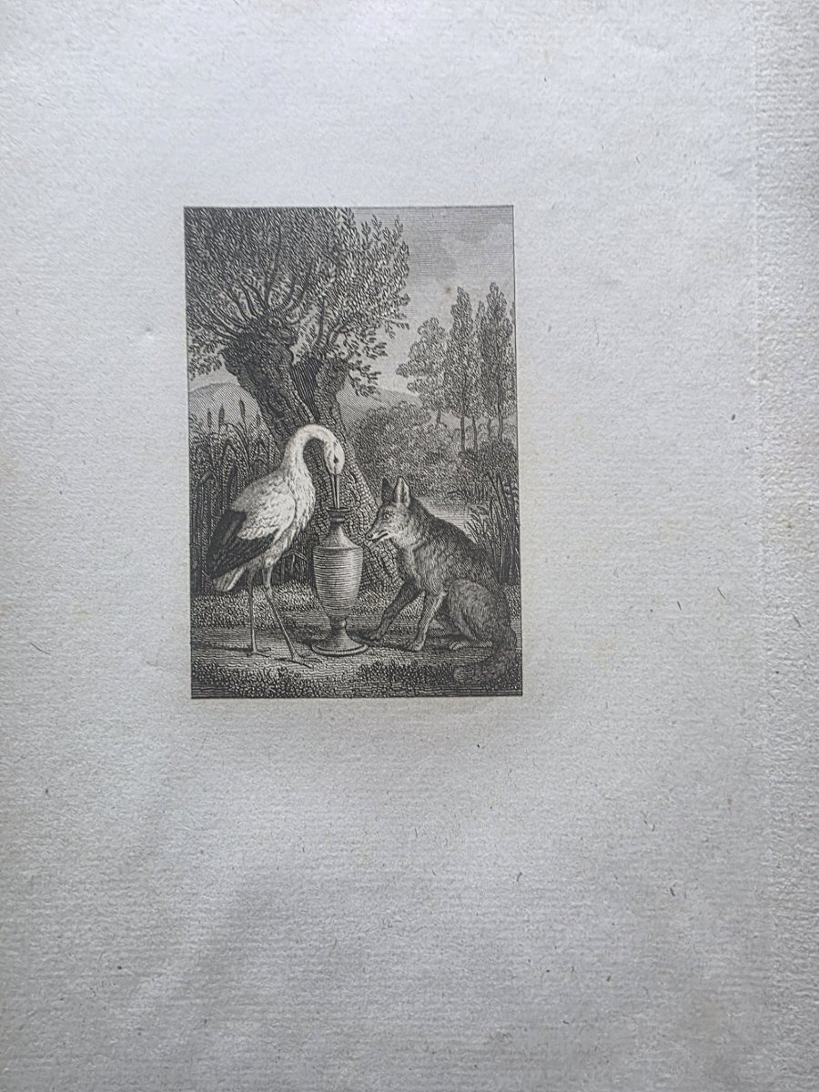 Suite complète des 60 vignettes pour les fables de La Fontaine.-photo-4