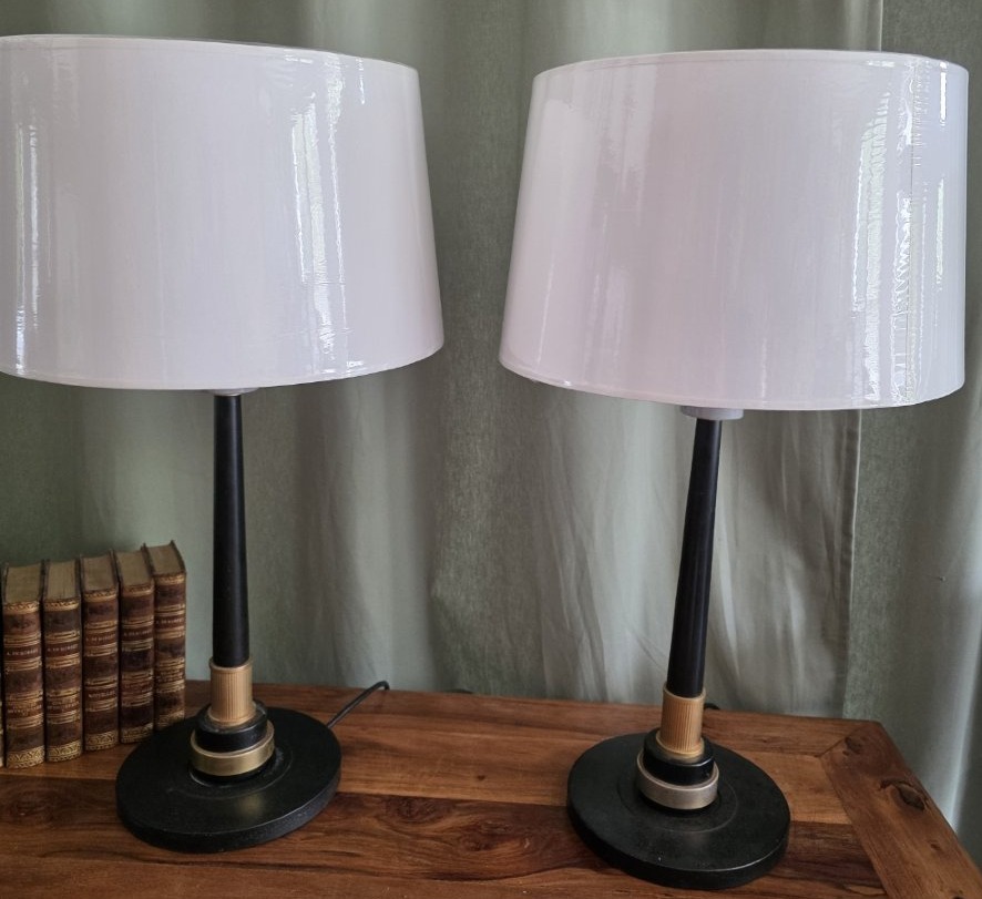 Paire de lampes de la maison Arlus. Vers 1950.