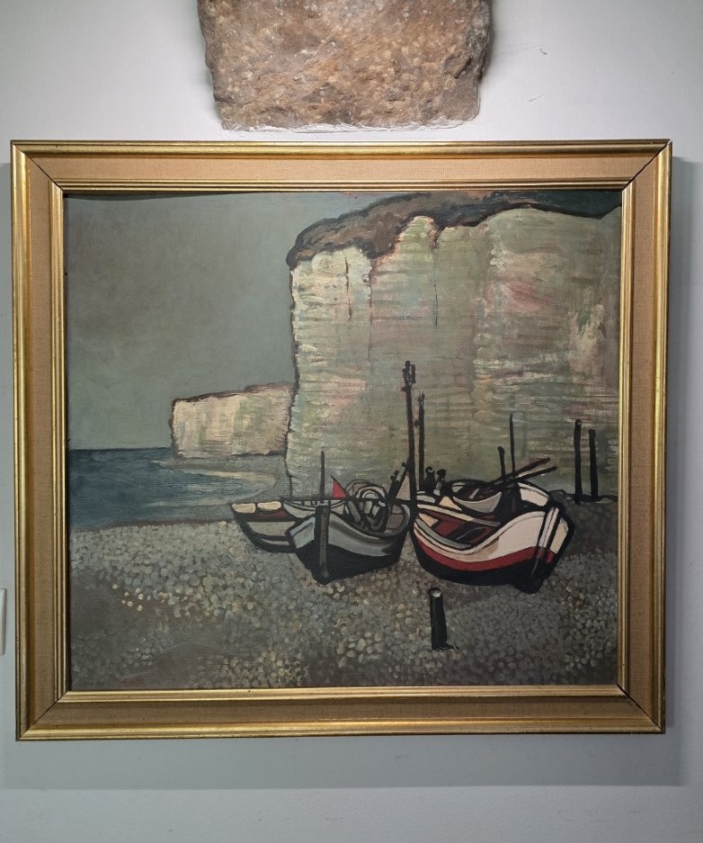 Jan Brychta.. (1928.2013). Huile sur panneau-photo-3