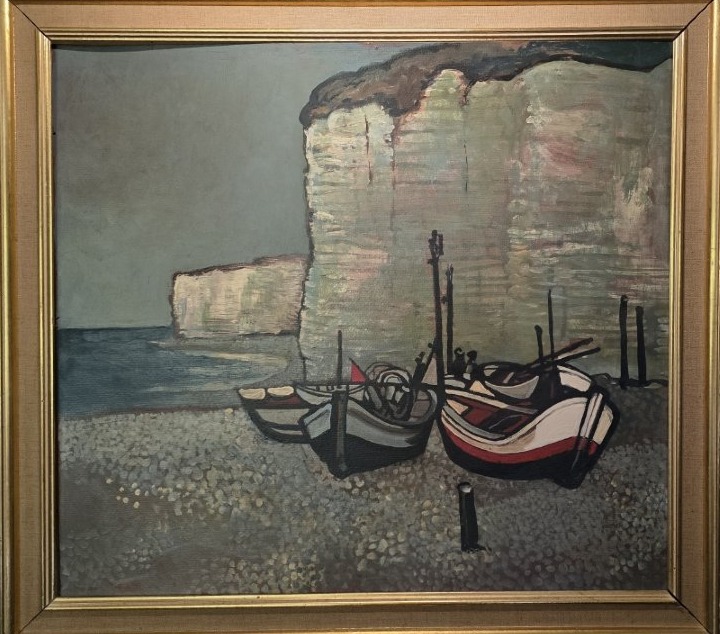 Jan Brychta.. (1928.2013). Huile sur panneau