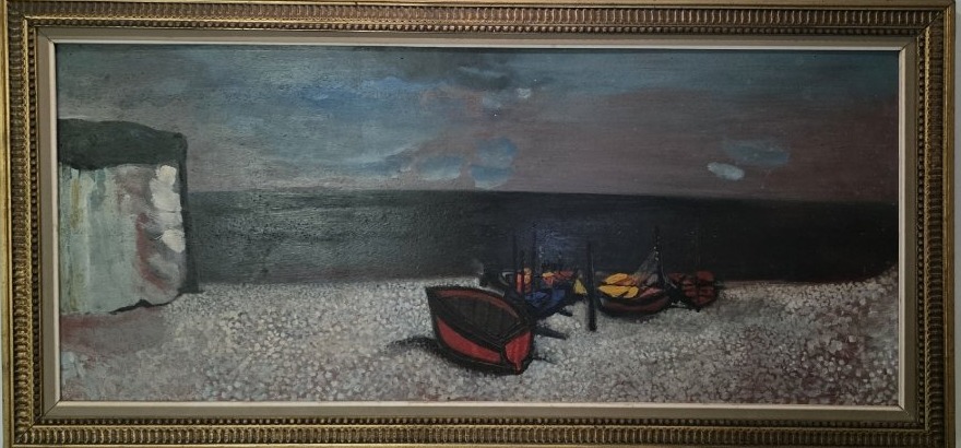 Boats And Cliffs. Jan Brychta.