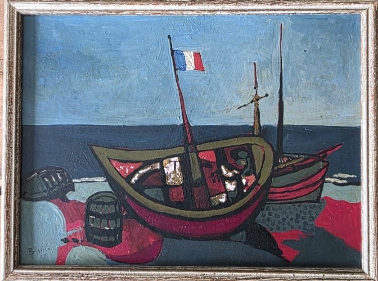 A Boat On The Beach. The Normandy Coast. Jan Brychta. -photo-2