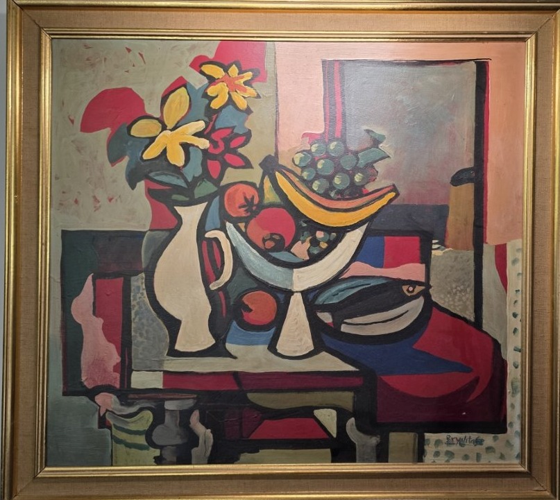 Nature morte à la coupe de fruits. Jan Brychta.