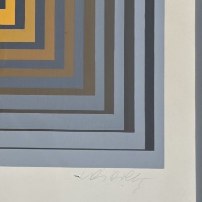 V. Vasarely. Vonal. Signed Silkscreen Print.-photo-2