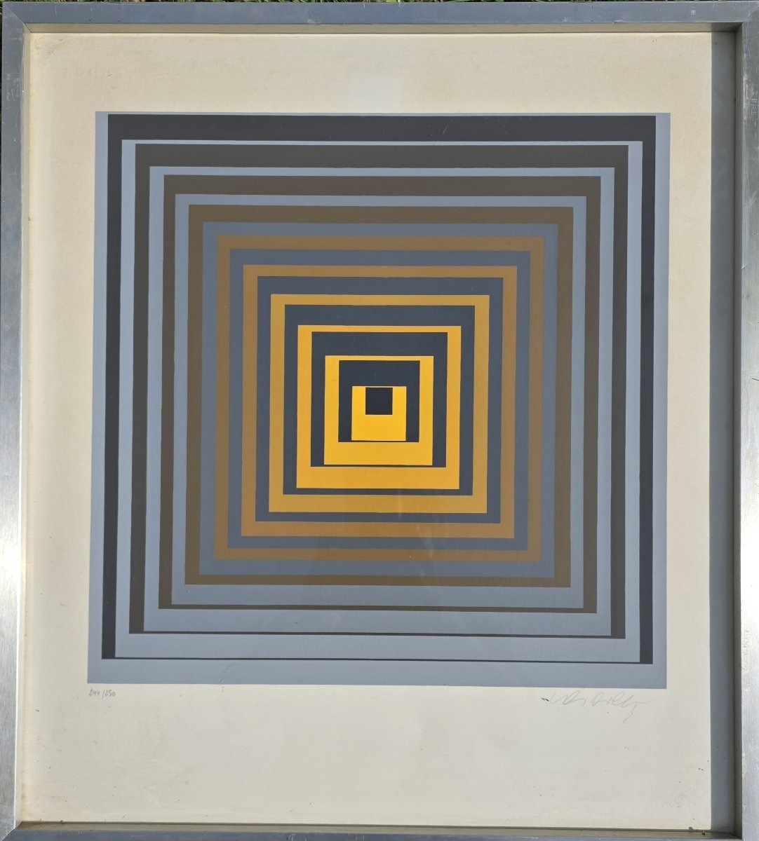 V. Vasarely. Vonal. Signed Silkscreen Print.