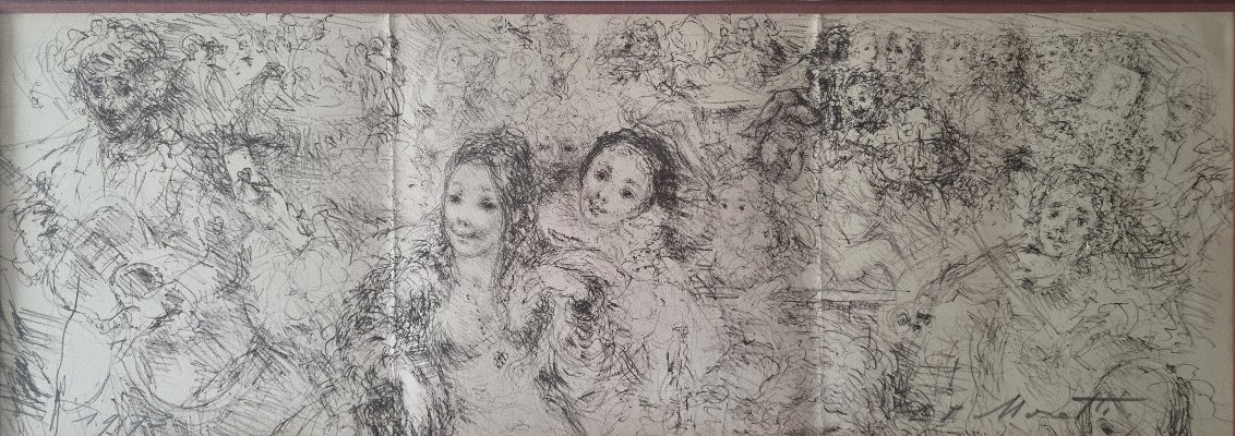 Lucien Philippe Moretti. Large Drawing. 1973.-photo-2