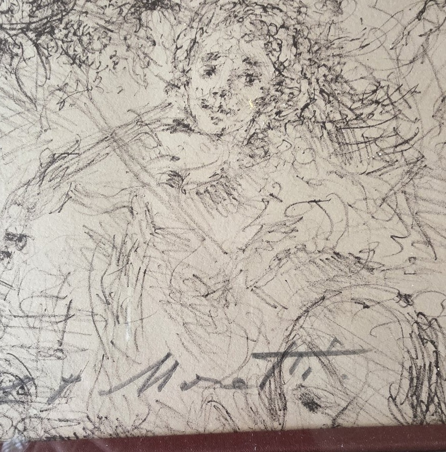 Lucien Philippe Moretti. Large Drawing. 1973.-photo-3