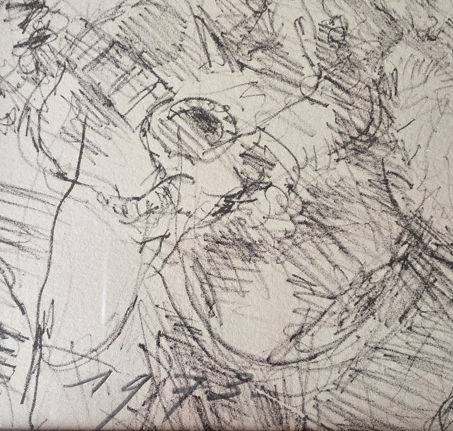 Lucien Philippe Moretti. Large Drawing. 1973.-photo-4