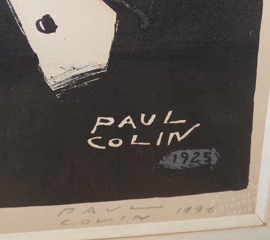 Lithographie. Paul Colin. Epreuve d'atiste.-photo-2