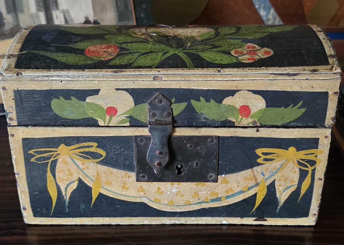 Small Norman Wedding Chest. 19th Century.