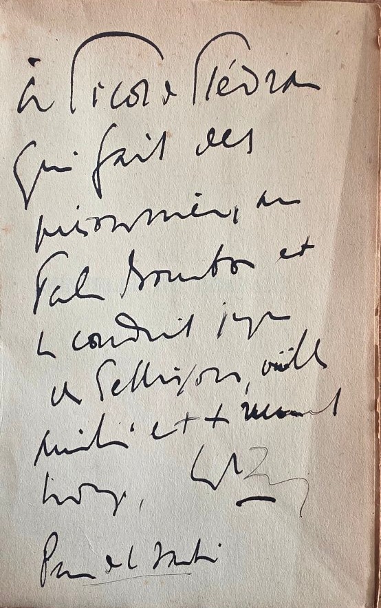 Ch. Maurras. *la Dentelle Du Rempart*. 1937. Autographed Copy