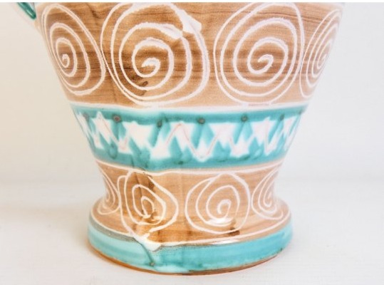 Robert Picault. Chevrette en faience émaillée.-photo-4