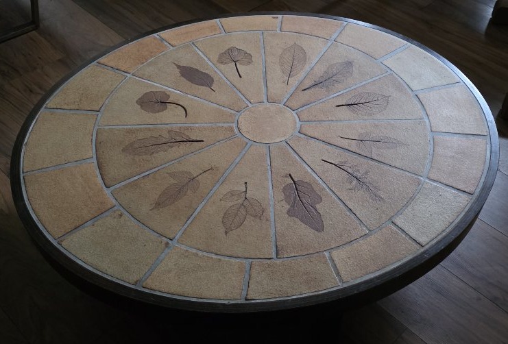 Roger Capron. Oval Coffee Table. Herbier Model.