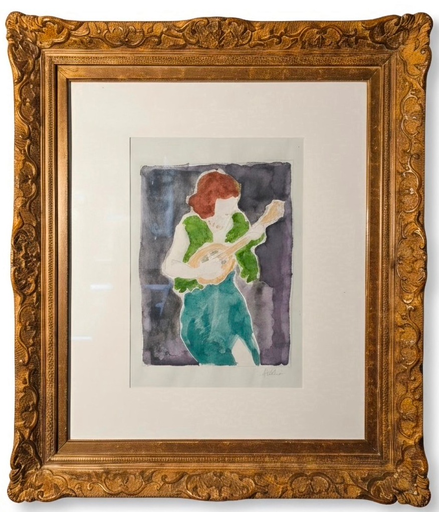 Louis Valtat. Woman With A Mandolin.