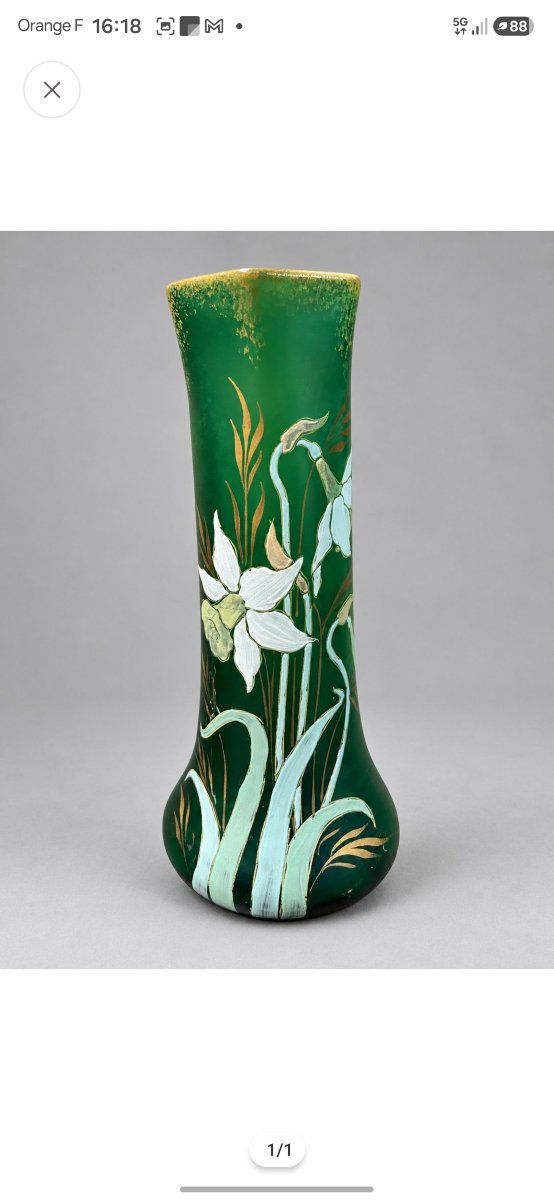 Vase Art nouveau. Legras.