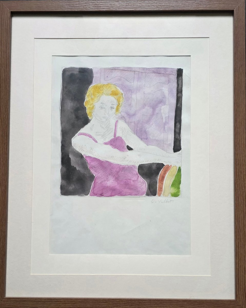 Louis Valtat.(1869.1952). Aquarelle.-photo-2
