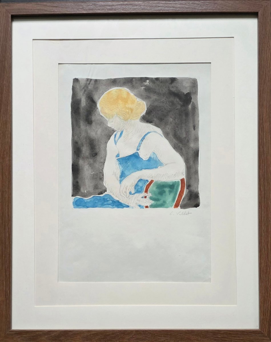 Louis Valtat (1869.1952). Aquarelle.-photo-2