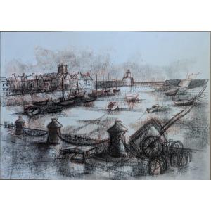 Vue De Port. Jacques Reversat.