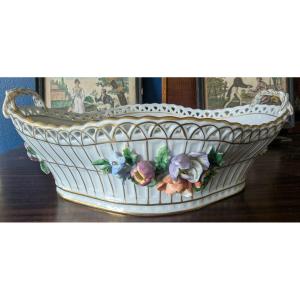 Planter. Dresden Porcelain.