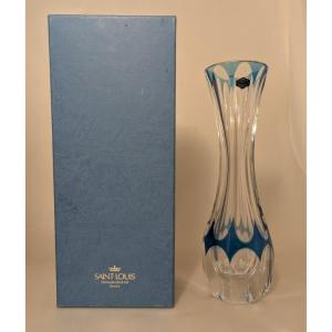 Large Crystal Vase. Saint Louis.