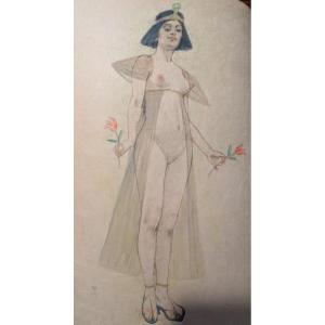 A. Rassenfosse. A Night Of Cleopatra. T. Gautier. 1894.