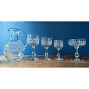 Baccarat Glassware Service. 48 Pieces. Lucculus Pattern.