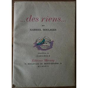 Trifles. Gabriel Soulages. 1926. First Edition.