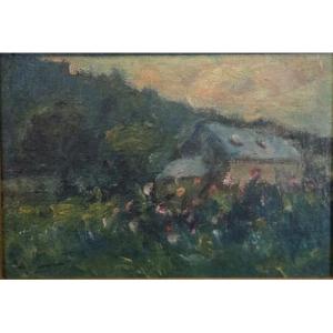 Maurice Vaumousse. Rouen School. Oil On Panel.