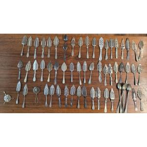 Absinthe Spoons. Set Of 60 Pieces.