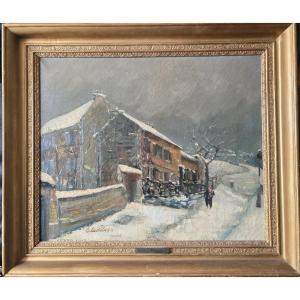 E. Lasselin. The Agile Rabbit. Montmartre. 1929. Oil On Canvas.