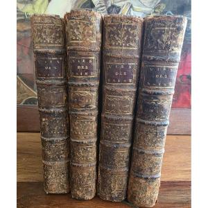 Les Fleurs Des Vie Des Saints. 4 Volumes. 1721.