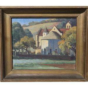 Jules Louis Moreteau ( 1886.1956). Cenac en Dordogne. 1926.