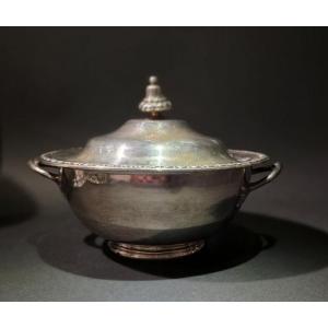 Silver Sugar Bowl. Maison Odiot. Minerve.