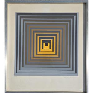 V. Vasarely. Vonal. Signed Silkscreen Print.