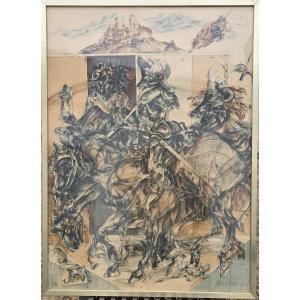 Lithograph By Claude Weisbuch.