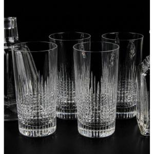 Set Of 4 Baccarat Glasses. Nancy Model.
