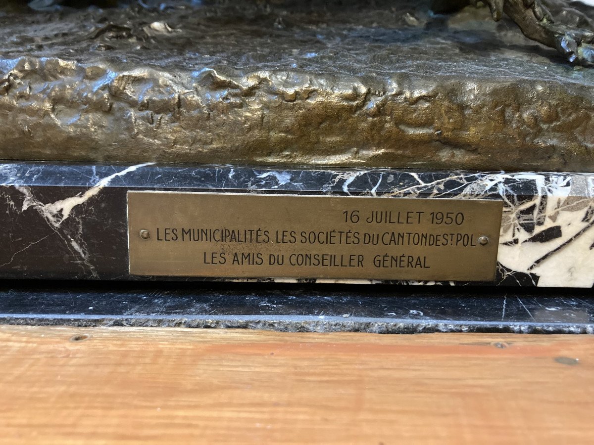 Clovis Masson, Cerf, Biche Et Faon -photo-1