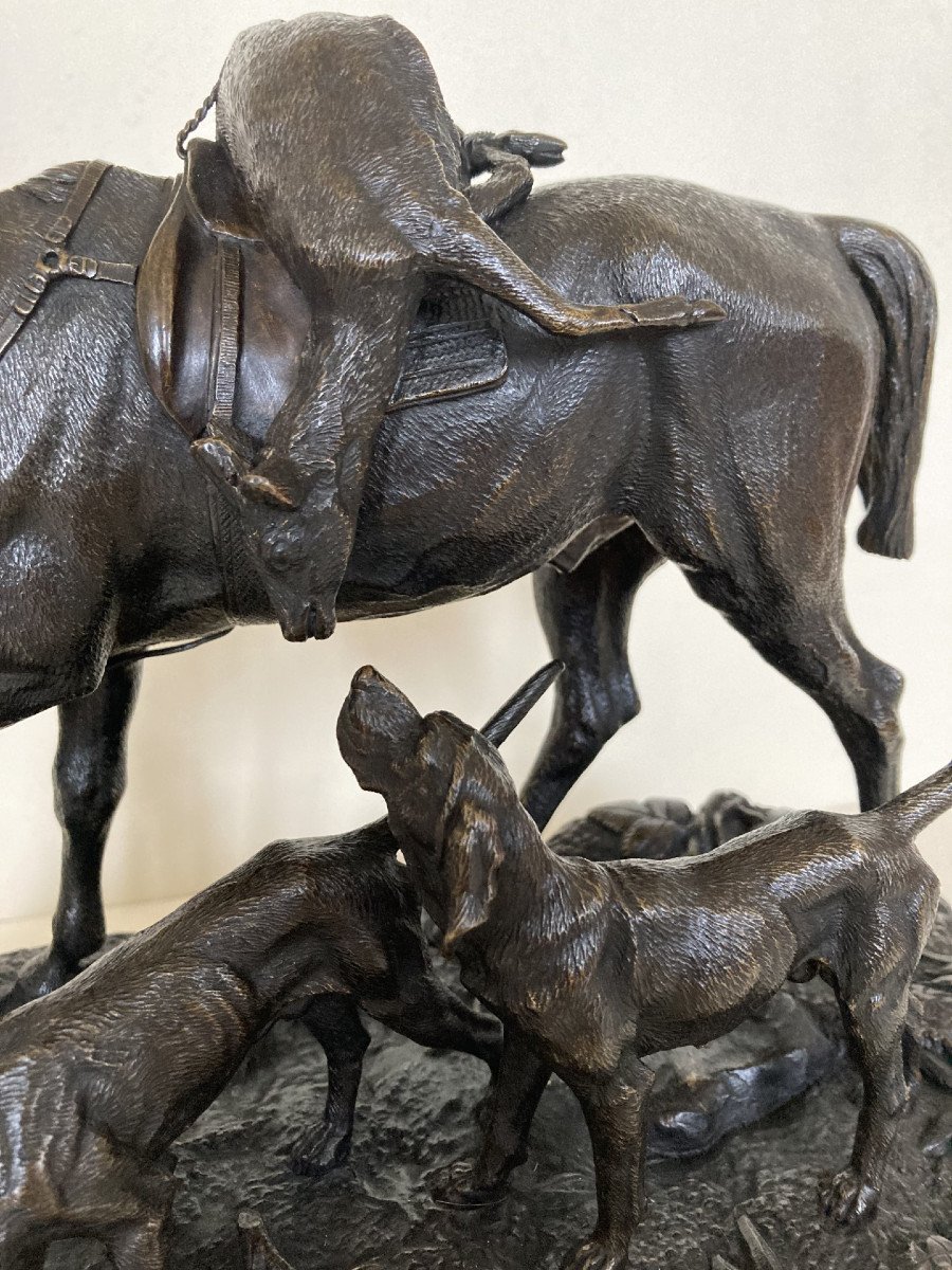 Alfred Dubucand, Scène De Vénerie-photo-2