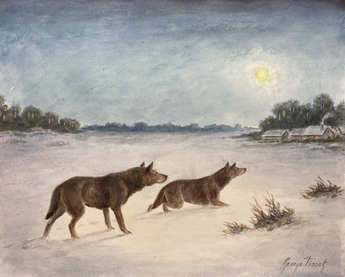 George Tisset, Wolves In The Snow