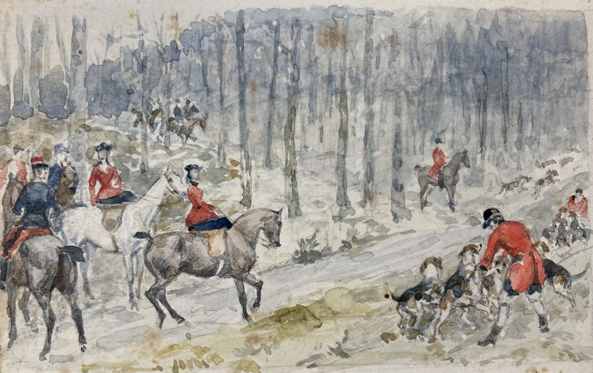Paul Tavernier, Chasse à courre