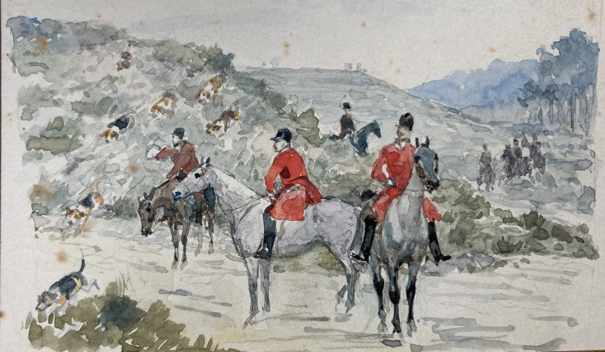 Paul Tavernier, Chasse à courre