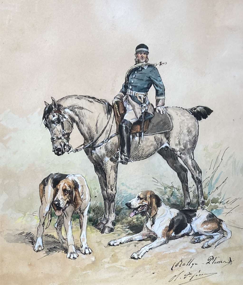 Olivier de Penne, Piqueux et ses chiens