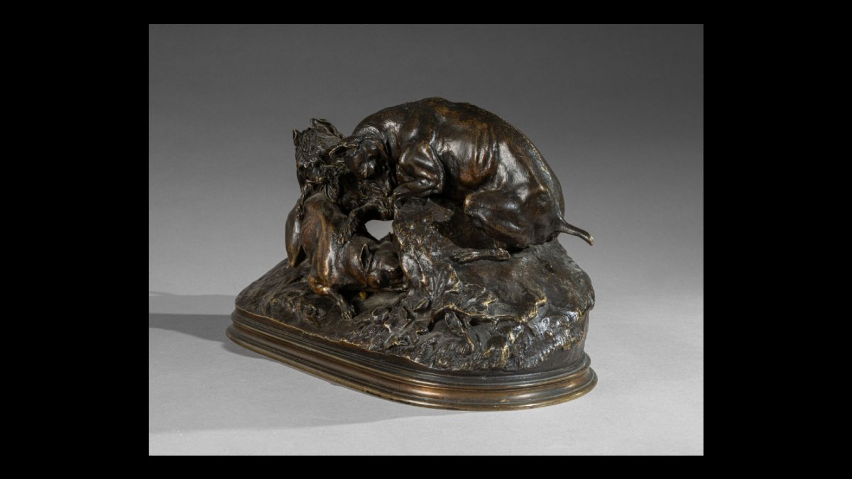 Pierre Jules Mène, Chasse au lapin-photo-4