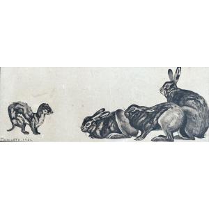 Paul Marcueyz, Lapins et furet
